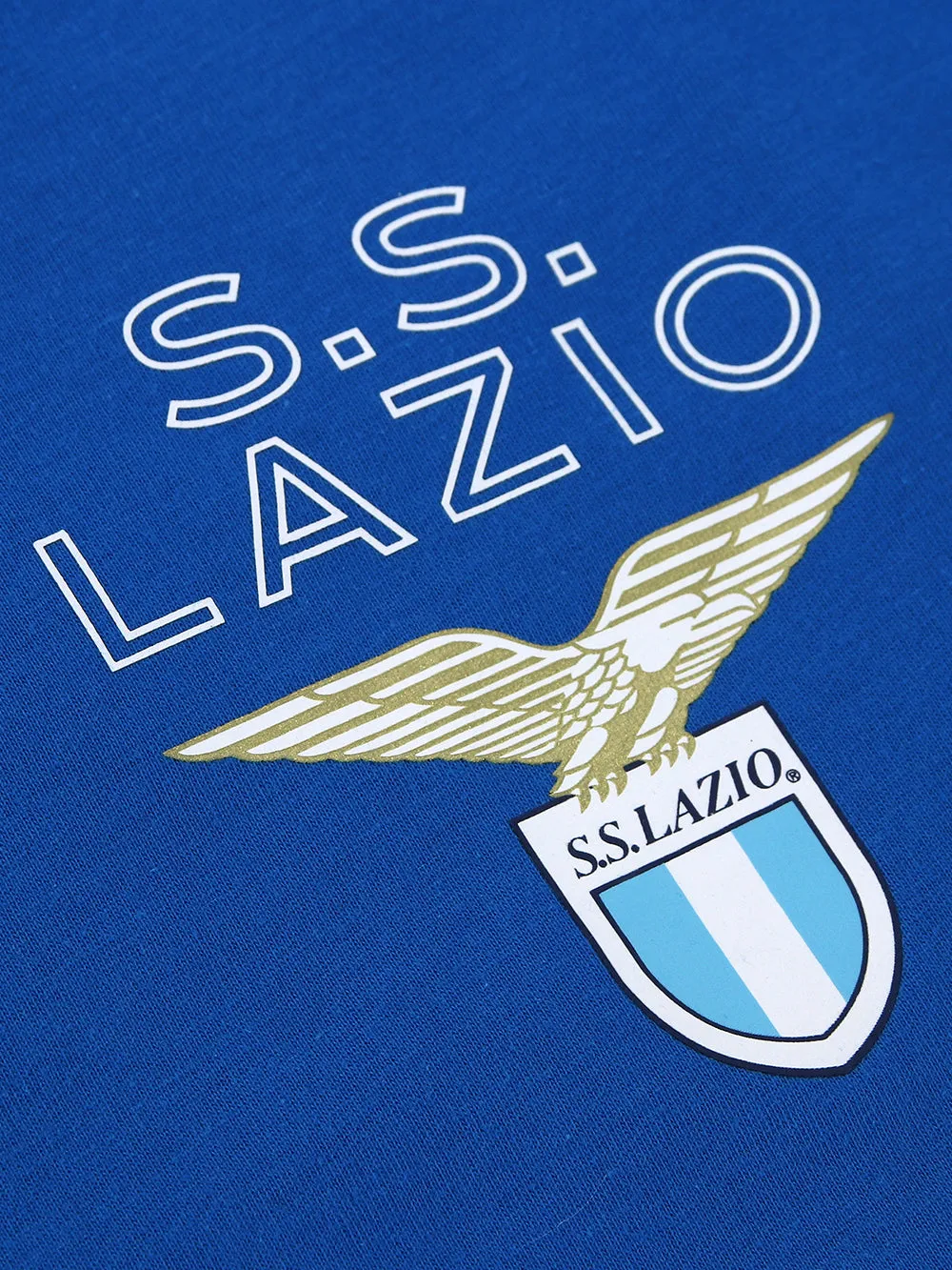 T-shirt Uomo Blu con logo Lazio