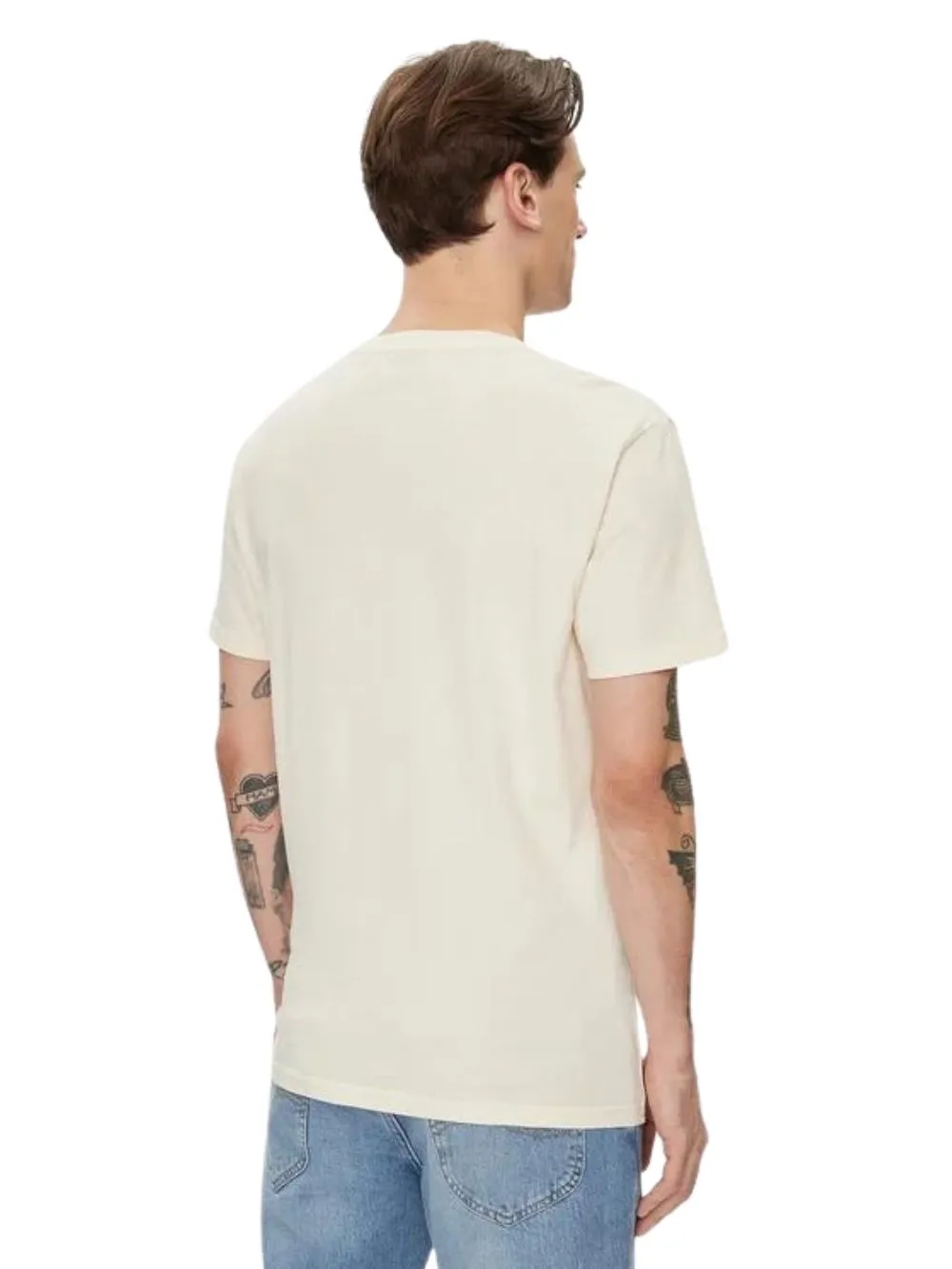 T-shirt Uomo Medium Wobbly in Ecru