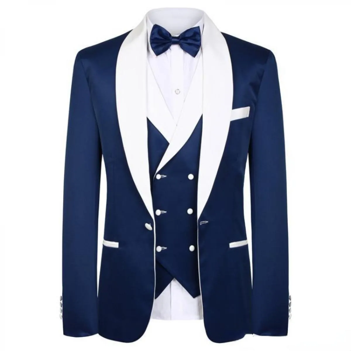 Tailor Made Royal Blue Abito da uomo 2022 Smoking dello sposo Punta risvolto Abiti da uomo migliori Abiti da sposa da uomo (giac