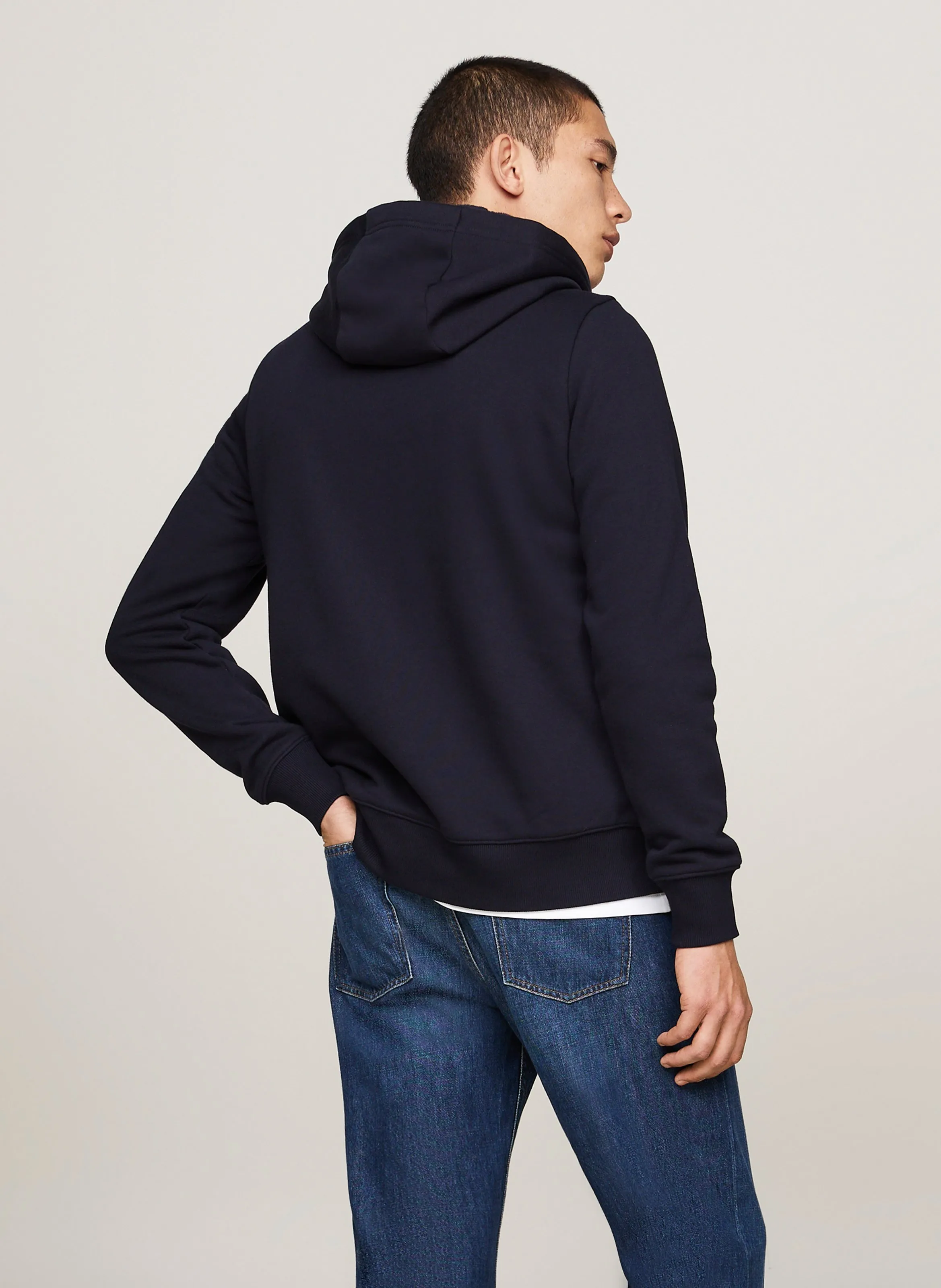  TOMMY HILFIGER   Felpa a girocollo in cotone | Blu