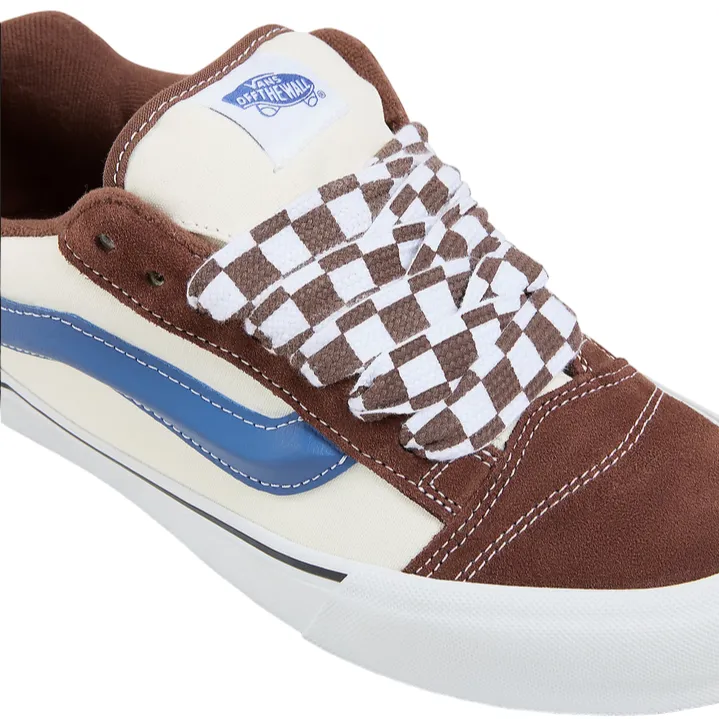 vans men's sneakers shoe Knu Skool VN0009QCDMV brown-beige-blue