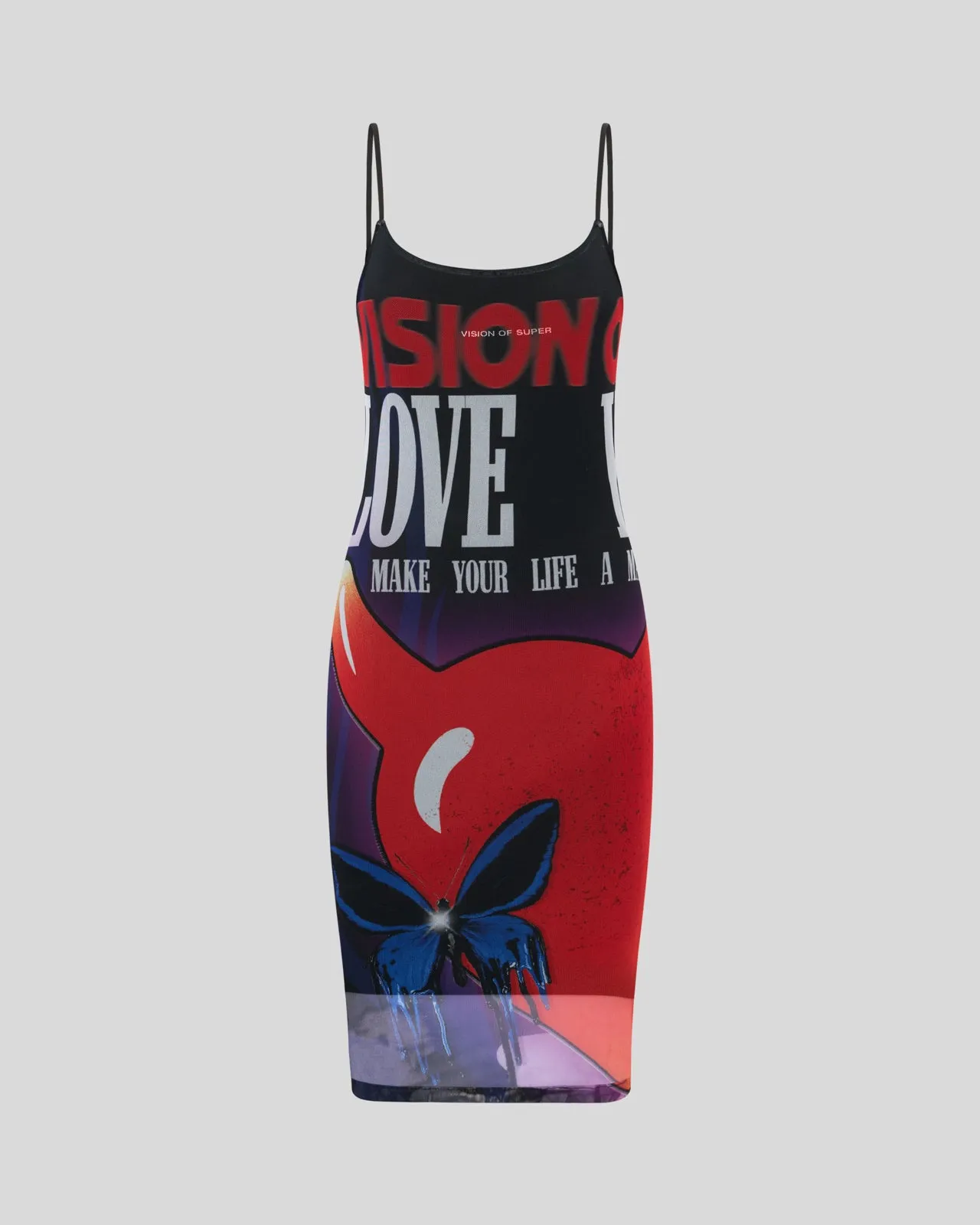 VESTITO MINI CON GRAFICA PUFFY LOVE