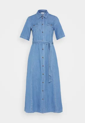 VMVIO SHIRT DRESS - Vestito di jeans