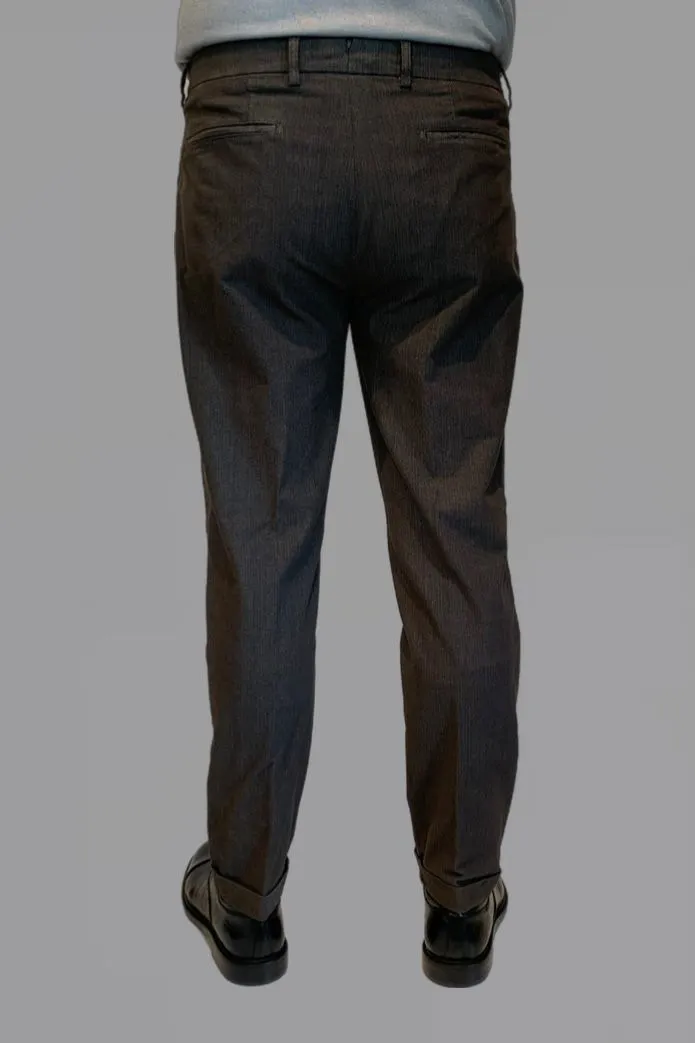 W4-AB0015X Pantalone Retrò Spigato Moro Man  