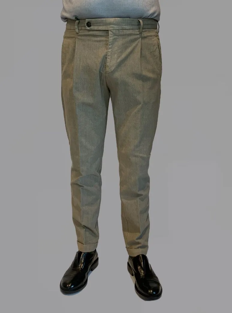 W4-AB0015X Pantalone Retrò Spigato Noce Man  