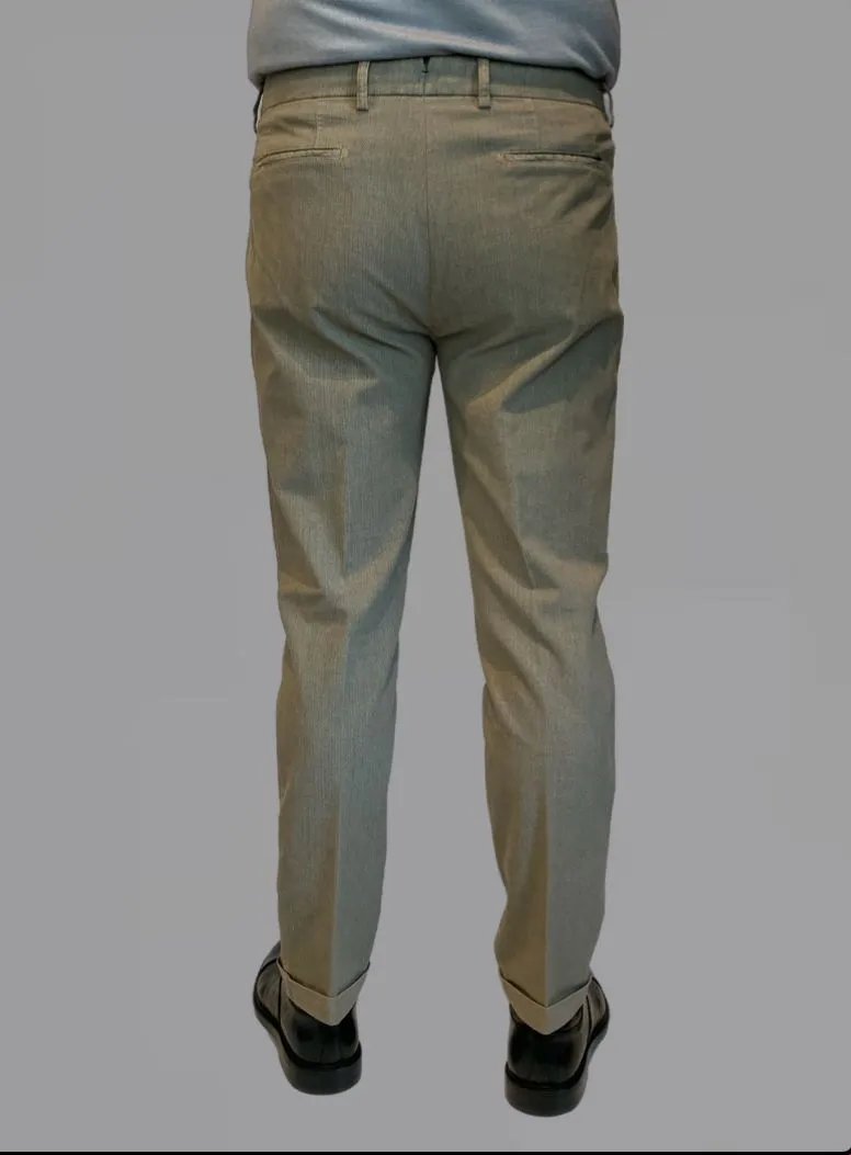 W4-AB0015X Pantalone Retrò Spigato Noce Man  